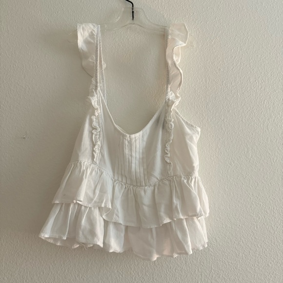 White Ruffle Blouse - Picture 2 of 5